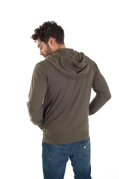 Grand Wolf GW0003 - Basic Kapüşonlu Fermuarlı Sweatshirt - Resim 10