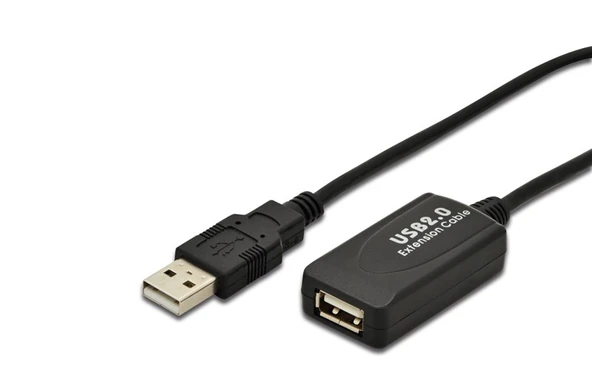 Digitus USB Uzatma Kablosu Siyah (5m) ürün görseli 1