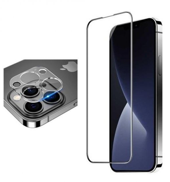 Vendas iPhone 14 Pro Max Uyumlu (14 Pro Max) Super Hardness Tempered D-vista Cam Ekran Koruyucu + Kamera Lens Koruyucu ürün görseli 1