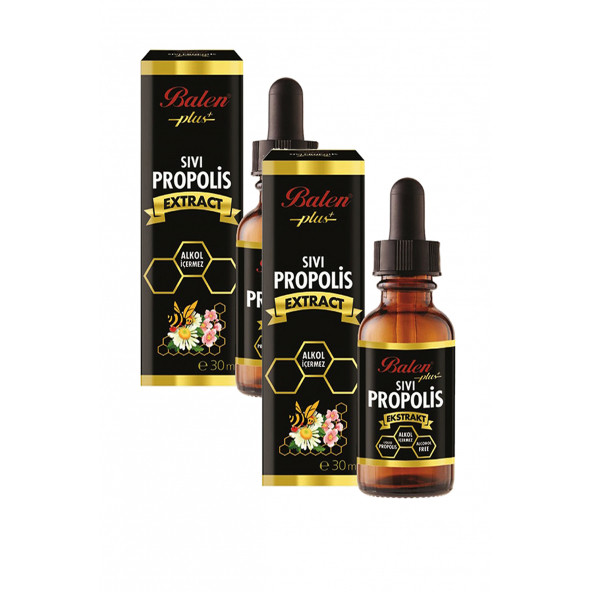 2 Kutu Balen Sıvı Propolis Ekstraktı Su Bazlı Damla 30 Ml ürün görseli 1