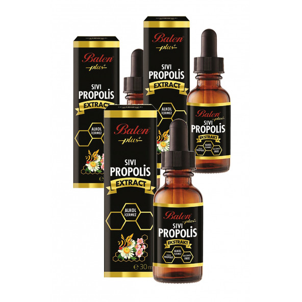 3 Kutu Balen Sıvı Propolis Ekstraktı Su Bazlı Damla 30 Ml ürün görseli 1