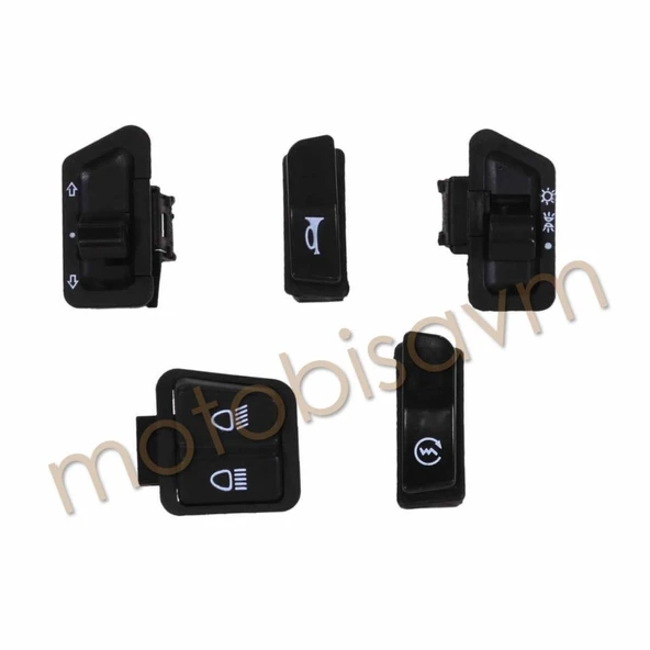 DÜĞME SETİ 5 " Lİ SCOOTER - ARORA SPECIAL-ALFA - Resim 5