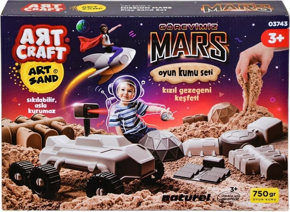 Görevimiz Mars Kinetik Kum Oyun Seti 750 Gr. 7432 ürün görseli 1
