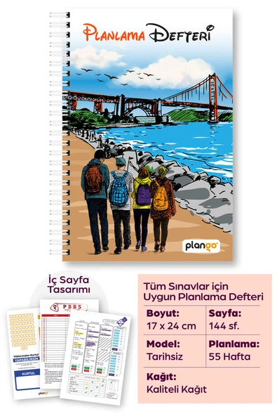 Plango Planlama Defteri TYT - AYT - LGS - KPSS Sınav Planlama Defteri ürün görseli 1