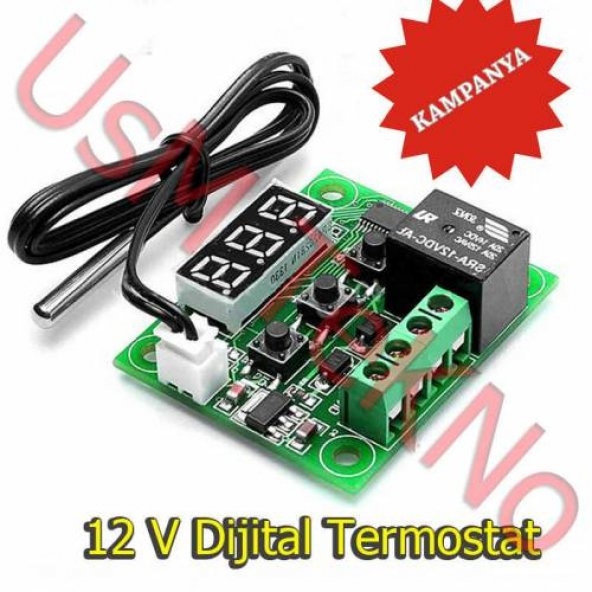 Kuluçka Termostatı 12v Akvaryum Termostatı Dijital Termostat ürün görseli 1