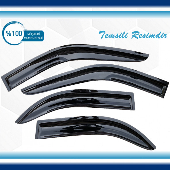 Hyundai Getz Mügen Cam Rüzgarlığı 2002-2011 Arası 4 Lü Set ürün görseli 1