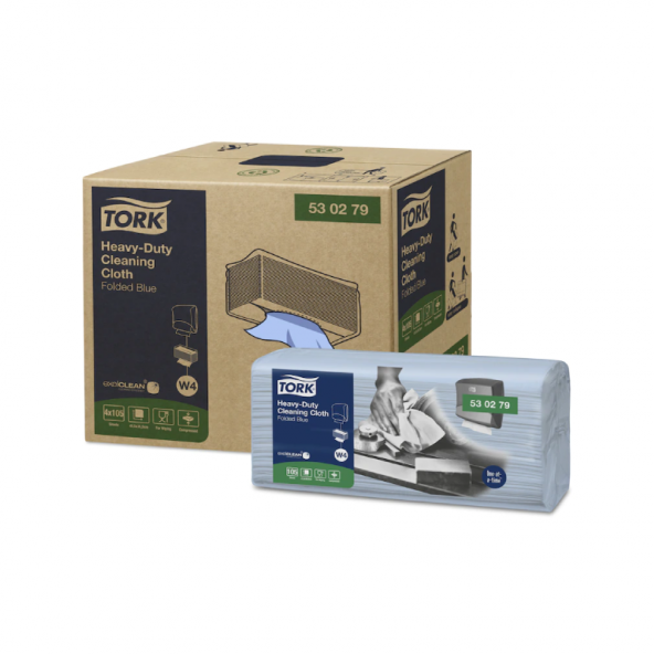 Tork W4 Sistem Temizlik Bezi Ağır Kirler 4 Pkt. x 105 Ad.(530279) ürün görseli 1