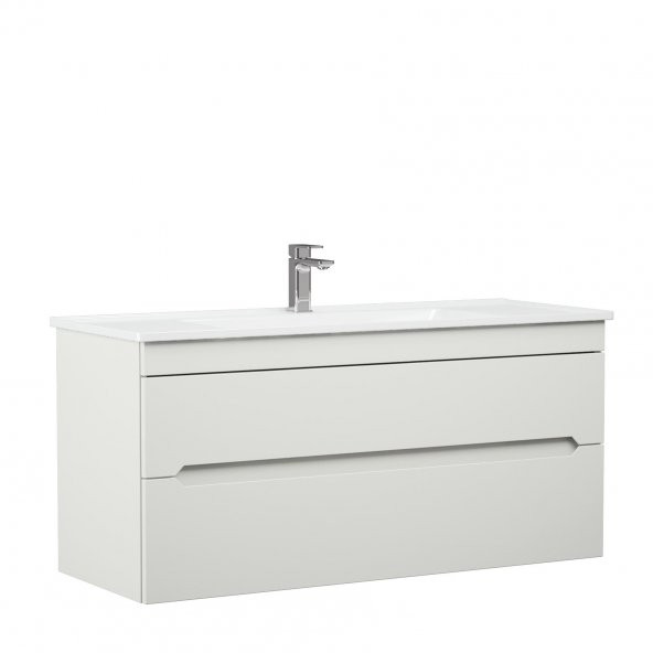 Orka Varna 80 cm Mat Kaşmir Banyo Dolabı Alt Modül ve Lavabo ürün görseli 1