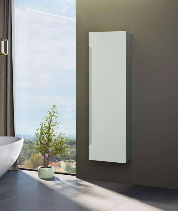 Orka Varna 40 cm Mat Kaşmir Banyo Boy Dolabı ürün görseli 1