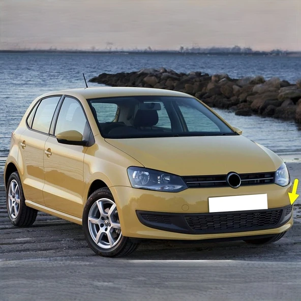 VW Polo 2010-2014 Ön Tampon Sol Sis Farı Izgarası Sissiz 6R0853665C ürün görseli 1
