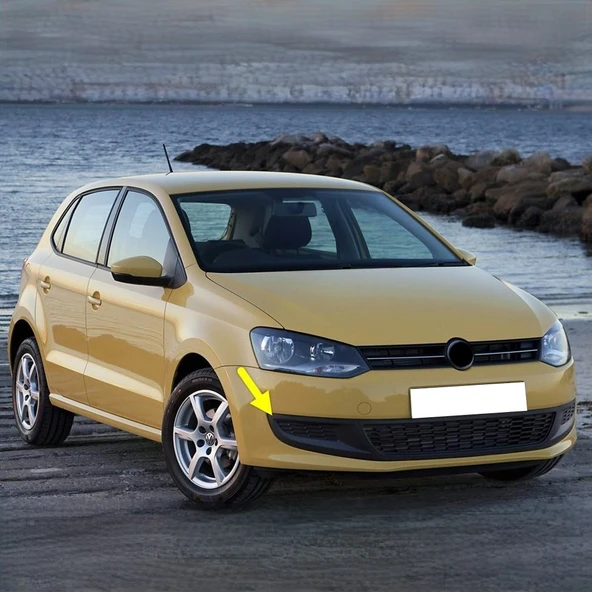 VW Polo 2010-2014 Ön Tampon Sağ Sis Farı Izgarası Sissiz 6R0853666C ürün görseli 1