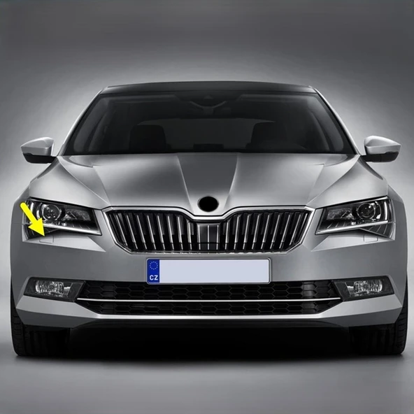 Skoda Superb MK3 2015-2019 Sağ Ön Far Yıkama Kapağı 3V0955110 ürün görseli 1