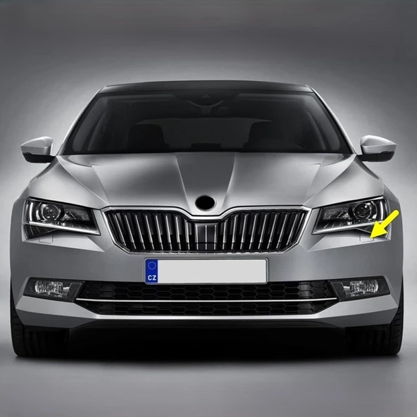 Skoda Superb 3 2015-2019 Sol Ön Far Yıkama Kapağı 3V0955109 ürün görseli 1