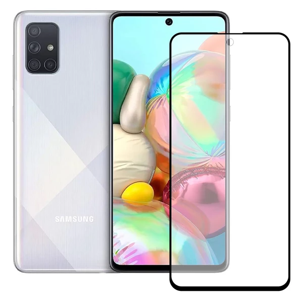 Bufalo Samsung Galaxy A71 Ekran Koruyucu Seramik Mat Nano 9D Tam Kaplama Siyah ürün görseli 1