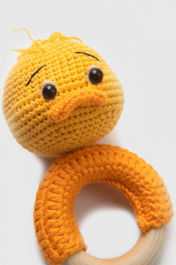 Amigurumi Ördek Çıngırak Sarı ürün görseli 1