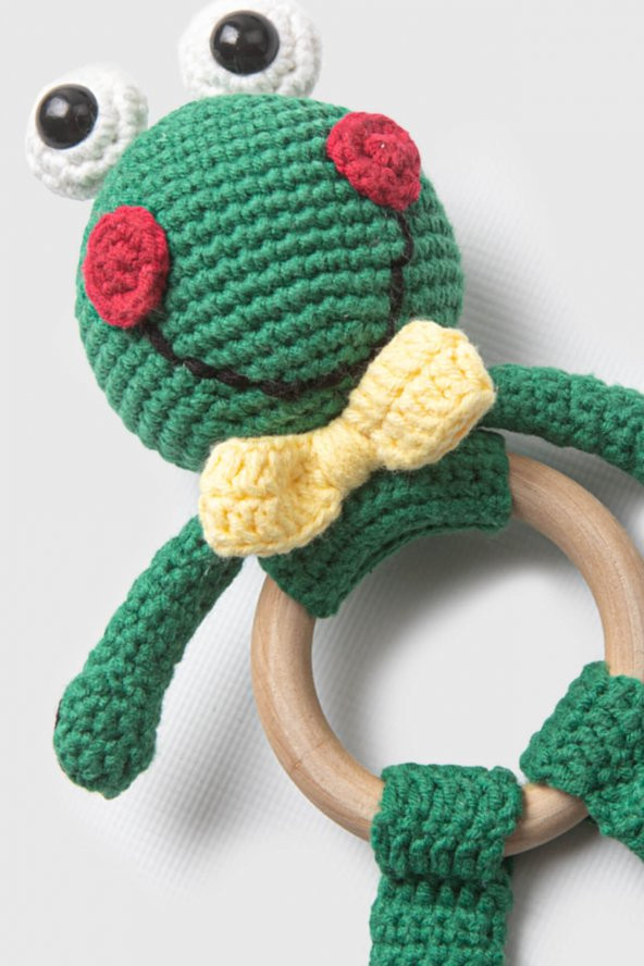 Amigurumi Kurbağa Çıngırak Yeşil ürün görseli 1