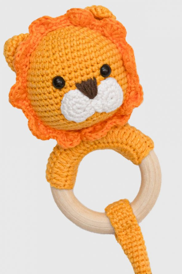 Amigurumi Aslan Çıngırak Sarı ürün görseli 1