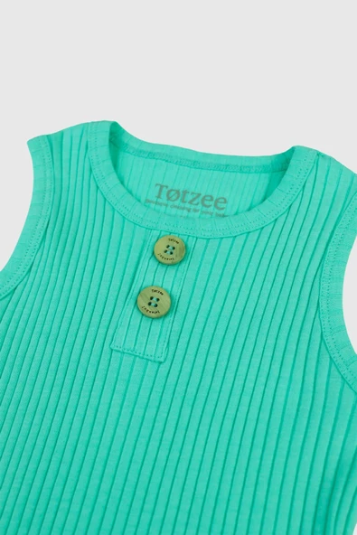 Kolsuz Fitilli Body Mint Yeşili - Resim 3