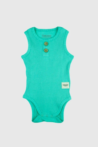 Kolsuz Fitilli Body Mint Yeşili - Resim 2