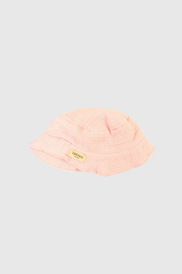 Müslin Bucket Şapka Pembe ürün görseli 1