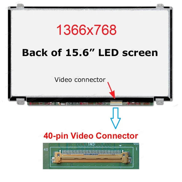 Hp ENVY m6-1201TU Ekran 15.6 Slim 40 pin Panel ürün görseli 1