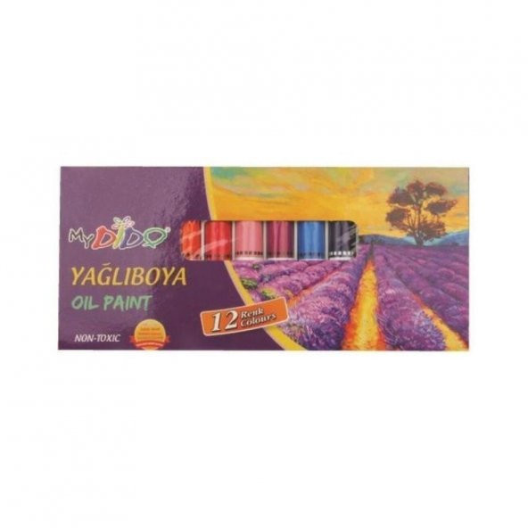 Yağlı Boya 12 Renk 9 Ml Tüp 1 Paket Yağlıboya 12 li ürün görseli 1