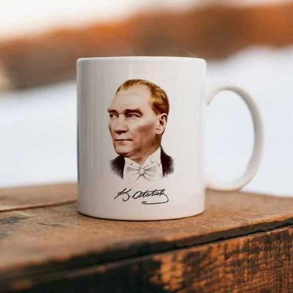 Baş Komutan Mustafa Kemal Atatürk Fotoğraflı Kupa ürün görseli 1