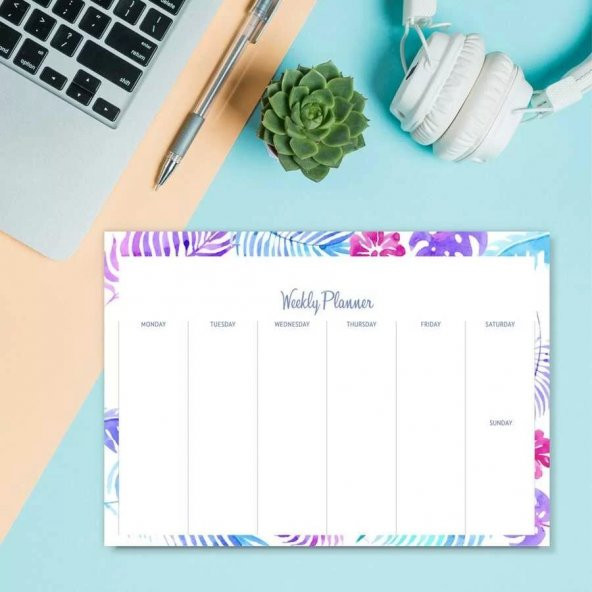 Haftalık Planlayıcı (Sümen) - Weekly Planner ürün görseli 1