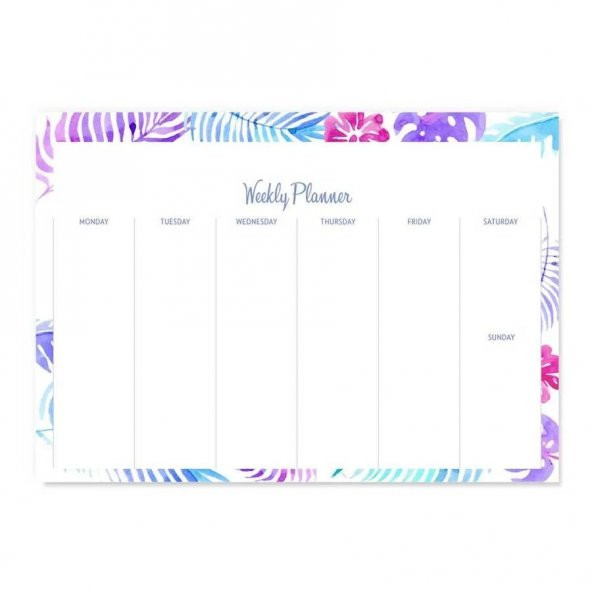 Haftalık Planlayıcı (Sümen) - Weekly Planner - Resim 2
