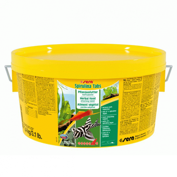 Sera Spirulina Tabs 2000ml 2150 Tablet - Resim 3