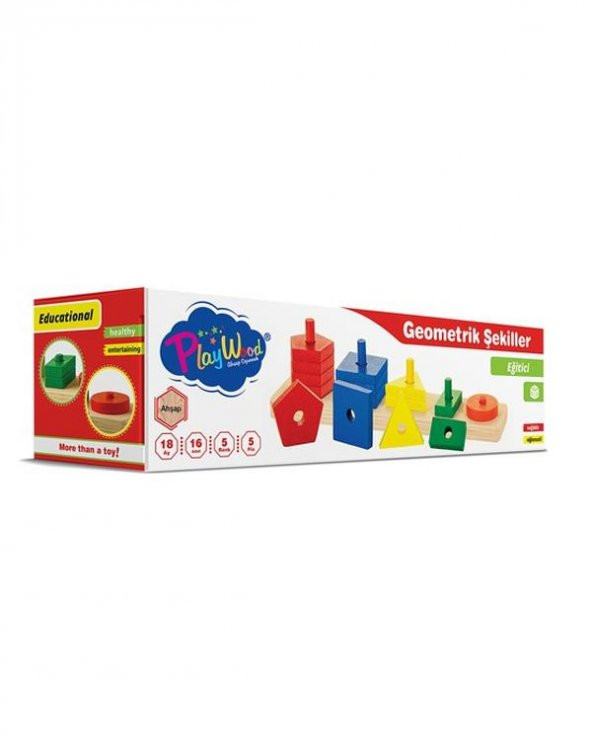 Playwood Ahşap Geometrik Şekiller ONY305 ürün görseli 1