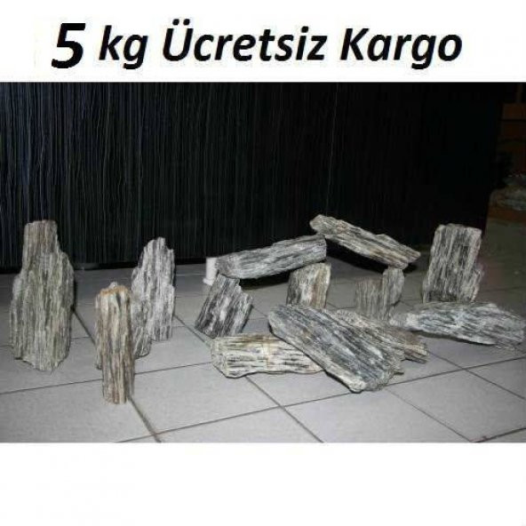 5 kg Gnays Kaya Orijinal 1.Kalite Doğal Dekoratif Simli Gnays Kaya Akvaryum Kayası ürün görseli 1