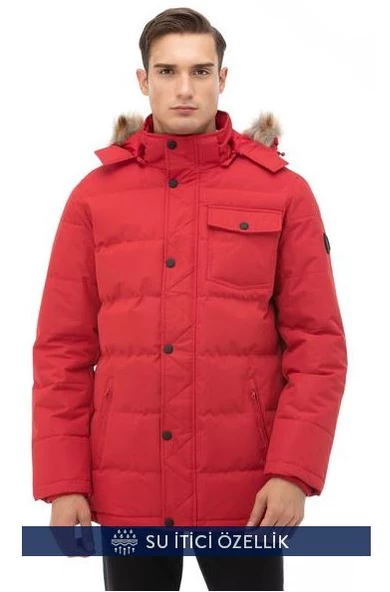 NAUTICA ERKEK KIRMIZI SU GEÇİRMEZ MONT J03050T ürün görseli 1