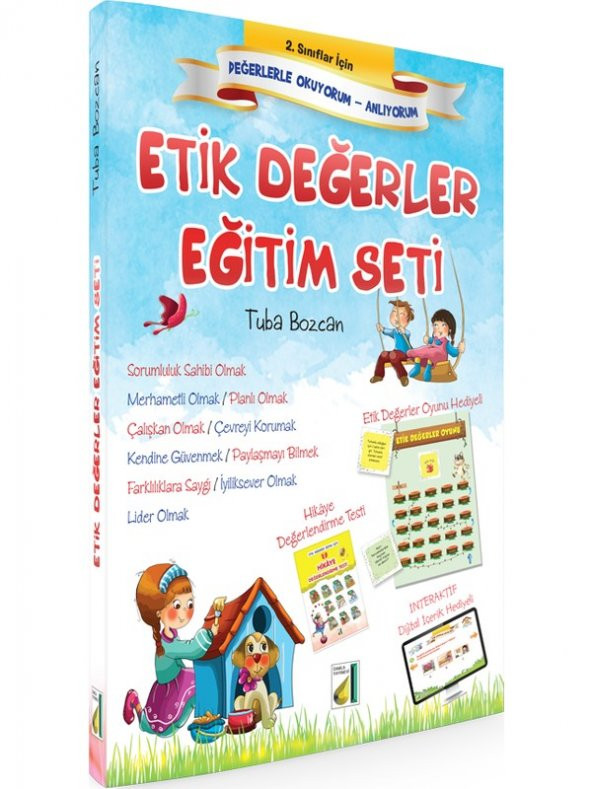 2. Sınıflar İçin Etik Değerler Eğitim Seti (10 Kitap+Hds) ürün görseli 1