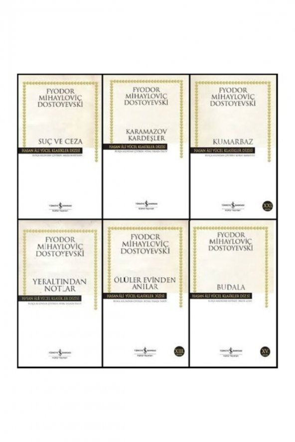 İş Bankası Dostoyevski 6 Kitap Set Hasan Ali Yücel Klasikleri ürün görseli 1