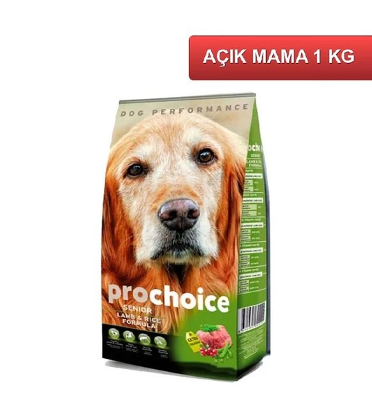 ProChoice Senior Lamb Rice Kuzu Etli Yaşlı Köpek Maması 1  Kg AÇIK ürün görseli 1