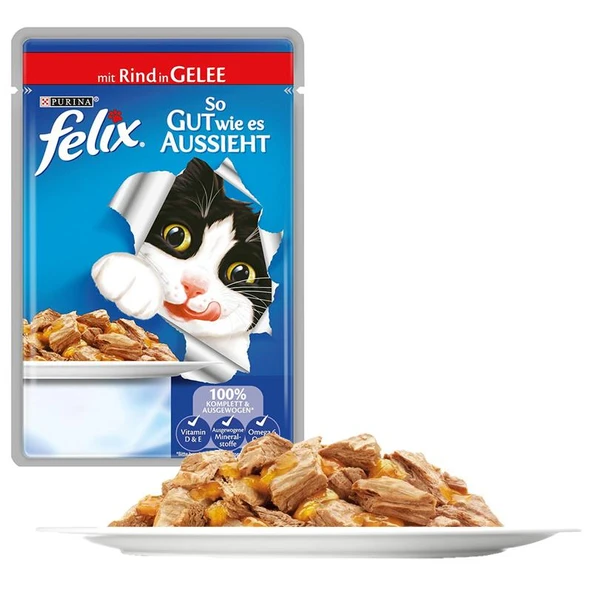 Felix Sığır Etli Kedi Konservesi 85gr - Resim 2