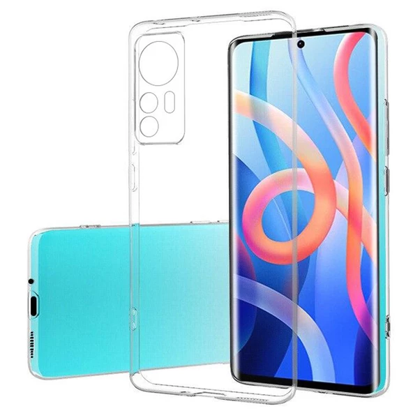 FitCase Xiaomi 12 Kılıf Kamera Korumalı Silikon Şeffaf Arka Kapak ürün görseli 1