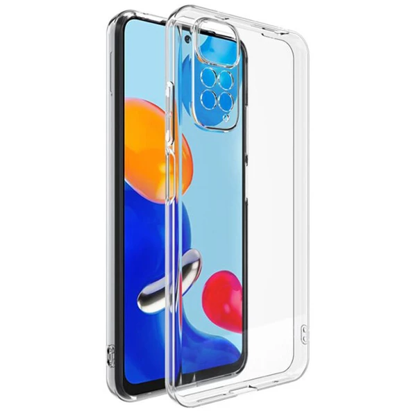 FitCase Xiaomi Redmi Note 11 / Note 11S Kılıf Kamera Korumalı Silikon Şeffaf Arka Kapak ürün görseli 1