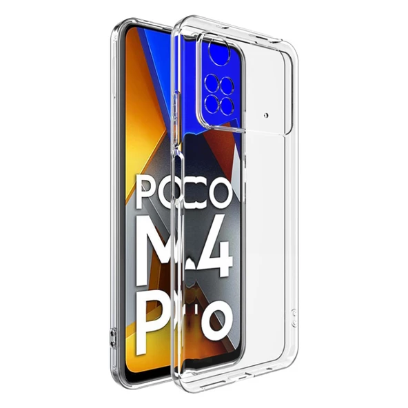 FitCase Xiaomi Poco M4 Pro 4G Kılıf Kamera Korumalı Silikon Şeffaf Arka Kapak ürün görseli 1