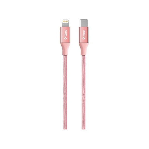 Ttec AlumiCable Type-c Lightning Hızlı Şarj Kablosu 150cm 2DK41RA Rose Gold ürün görseli 1