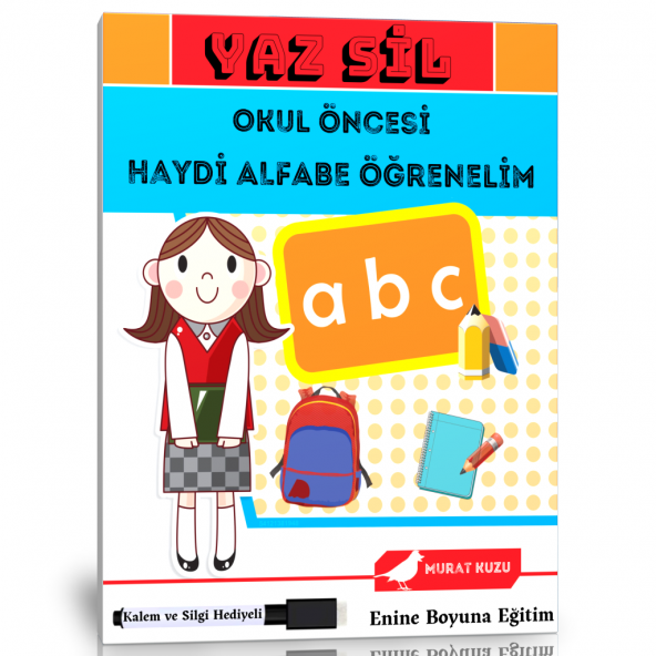 Yaz Sil Okul Öncesi Haydi Alfabe Öğrenelim Kitabı ürün görseli 1
