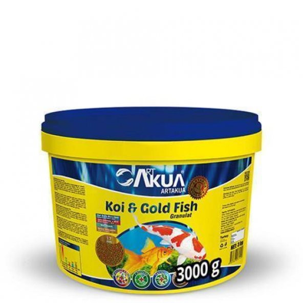 ArtAkua Koi ve Gold Fish Japon Balığı Yemi  Açık 100 Gr ürün görseli 1