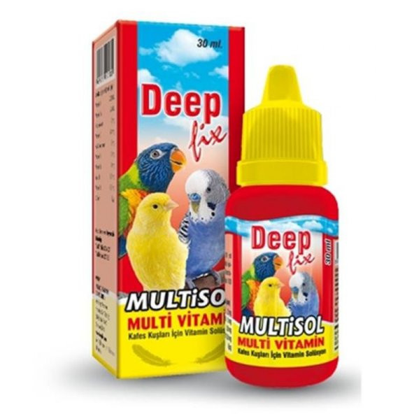 Deep Fix Multisol Kuş Multi Vitamini 30ml ürün görseli 1