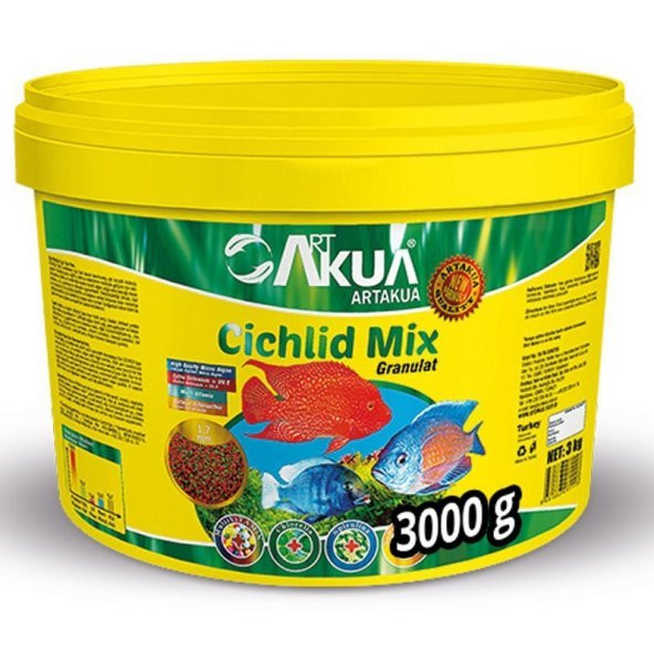 Artakua Cichlid Mix Karışık Ciklet Yemi Açık 100 Gram ürün görseli 1