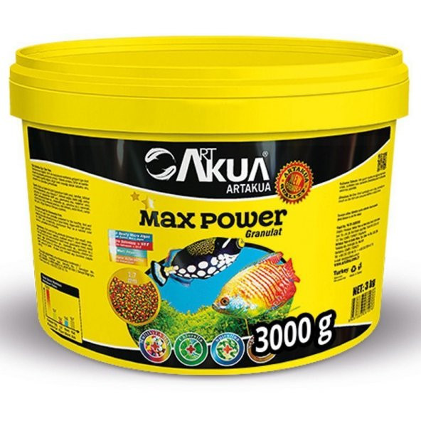 Artakua Max Power Enerji Balık Yemi Açık 100 Gram ürün görseli 1