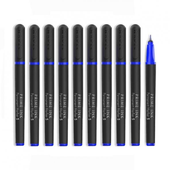 Mavi Asetat Kalemi Permanent S 0,4mm 10 Adet ürün görseli 1