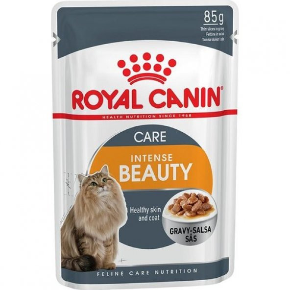 Royal Canin İntense Beauty Gravy Soslu Parçali Pouch Mama 85 Gr ürün görseli 1