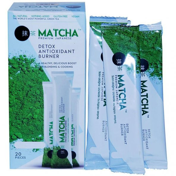 Orijinal Bandrollü Matcha Çayı Premium Detox Antioxidant 20 Adet ürün görseli 1