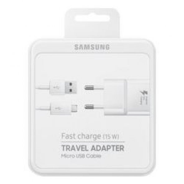 Samsung MicroUSB Hızlı Şarj Cihazı TA20 15W BEYAZ EP-TA20EWEUGWW ürün görseli 1